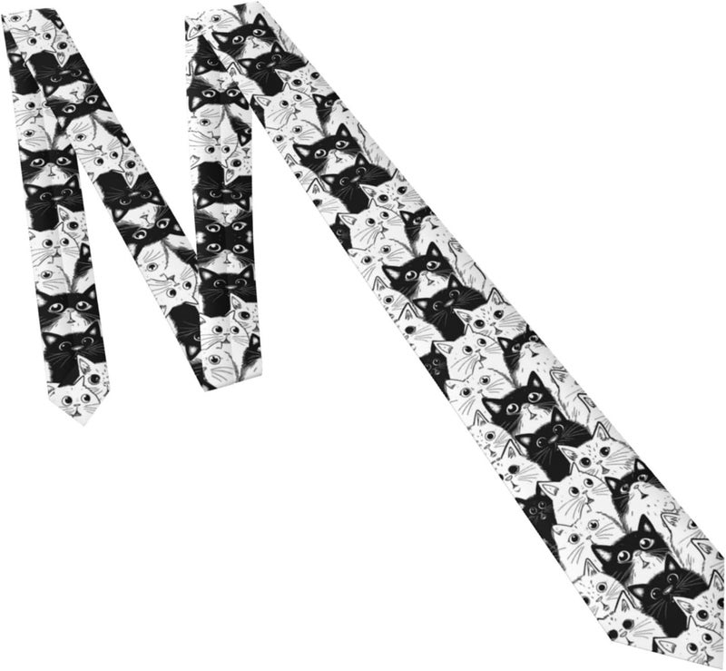 Yilad Tie for Men and Boy Novelty Fun Full Print Men's Necktie Skinny Fashion Narrow Wide - Image 3